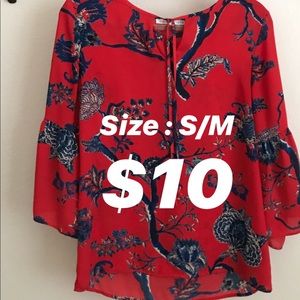 Flowy Flare sleeve blouse